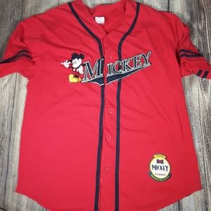 Vintage Disney Mickey button down jersey XL